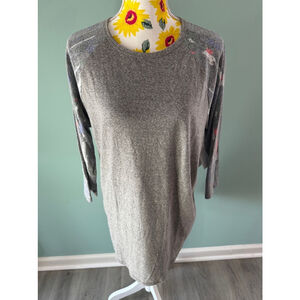 Women's LuLaRoe Randy Top XL Gray Multi-color